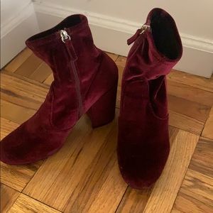 Steve Madden Velvet booties!